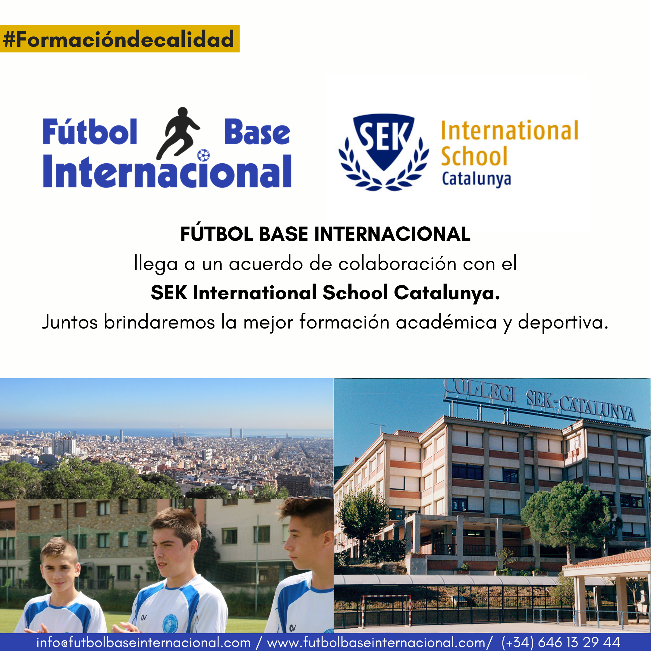 Acuerdo de colaboración con el SEK International School Catalunya